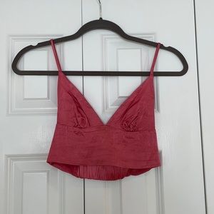 Zara pink crop top!